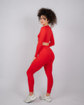 Încarcă imaginea în Gallery viewer, Define Long Sleeve Crop Top | Chilli Red