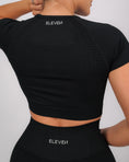 Încarcă imaginea în Gallery viewer, Define Short Sleeve Crop Top | Black