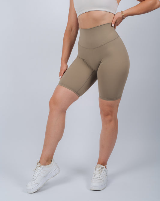Inspire Biker Shorts | Sand Beige