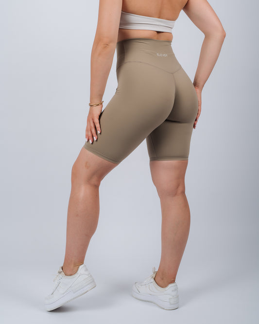 Inspire Biker Shorts | Sand Beige