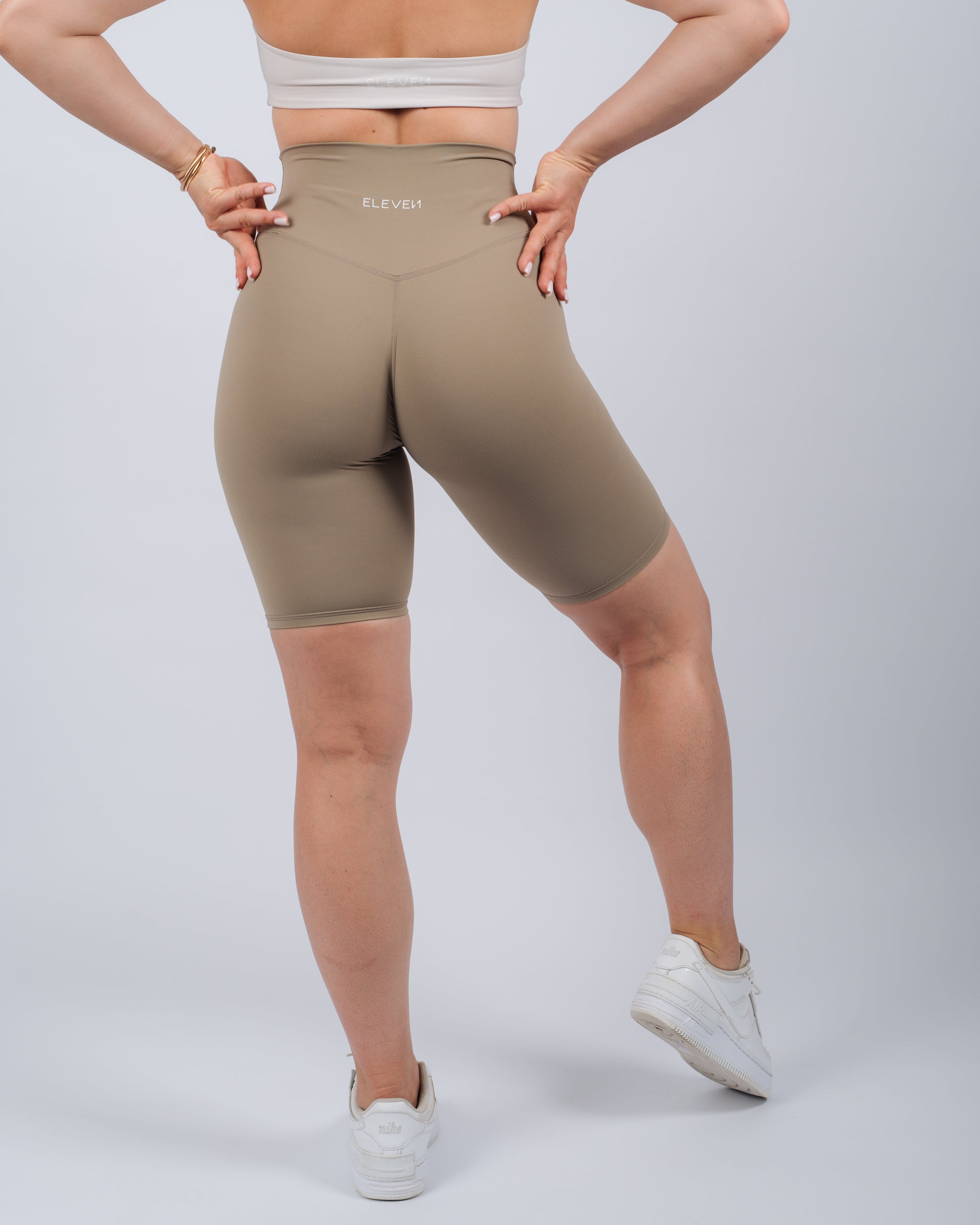 Inspire Biker Shorts | Sand Beige