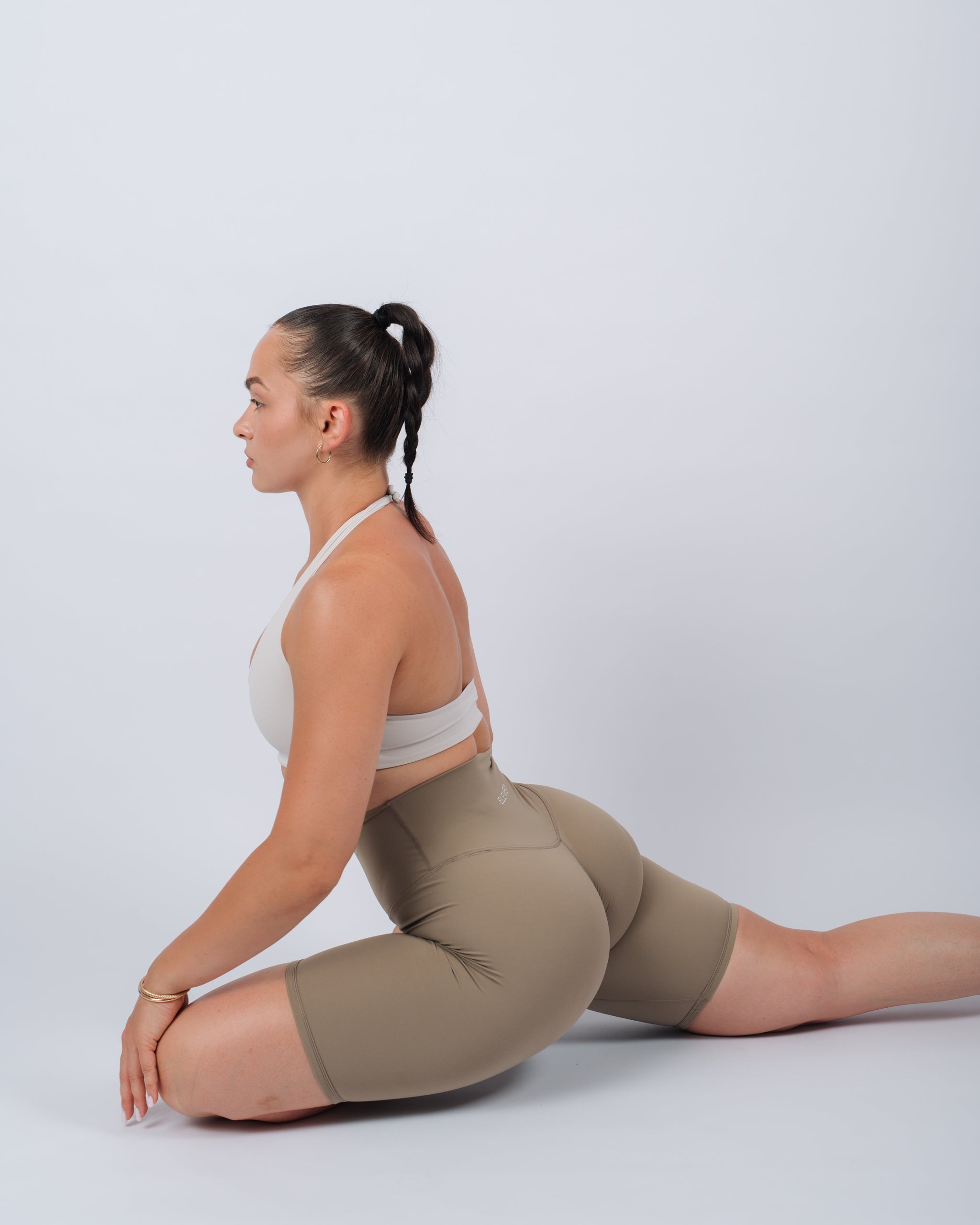 Inspire Biker Shorts | Sand Beige