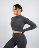 Inspire Crop Jacket | Shadow Gray