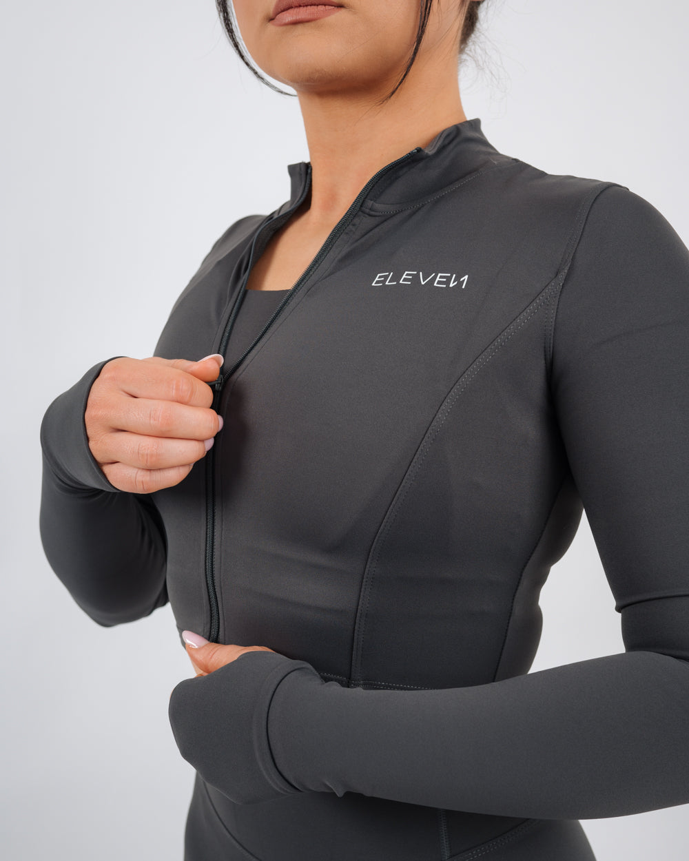 Inspire Crop Jacket | Shadow Gray