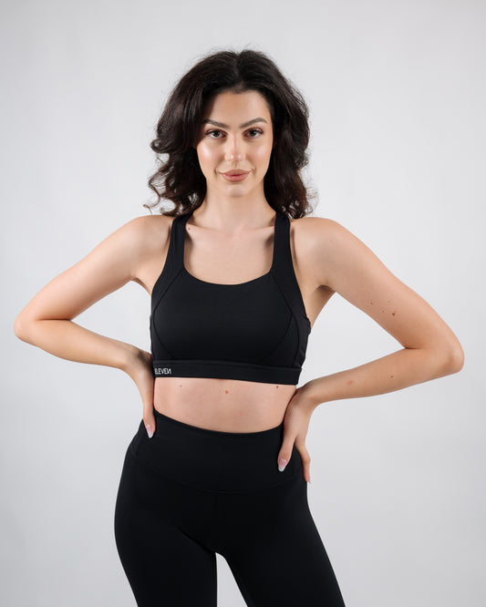Inspire Square Bra | Black