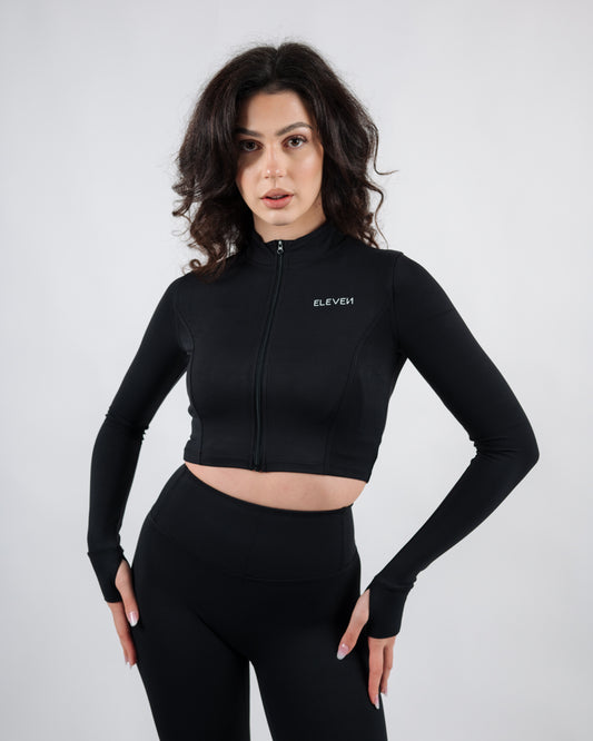 Inspire Crop Jacket | Black