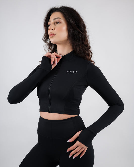 Inspire Crop Jacket | Black
