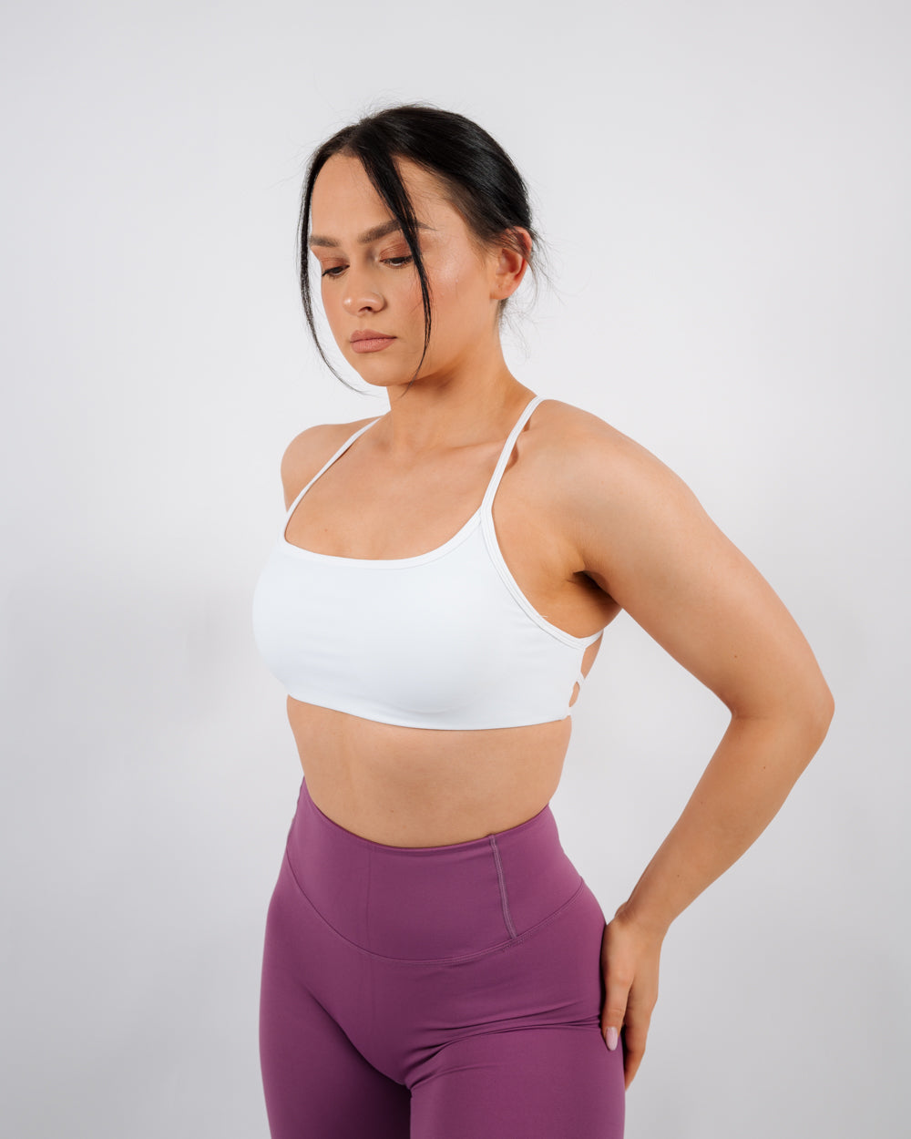 Inspire Criss Cross Bra | White
