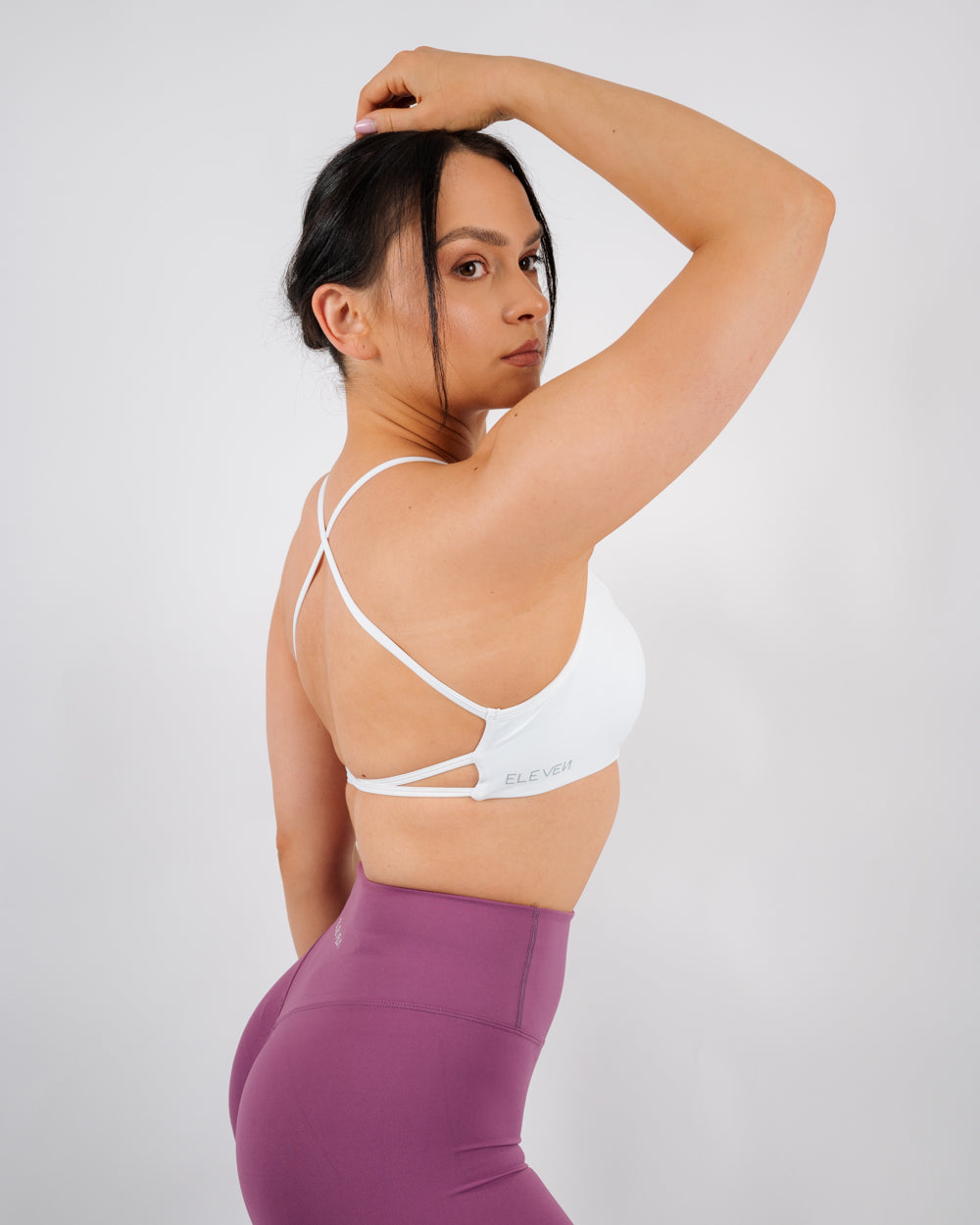 Inspire Criss Cross Bra | White