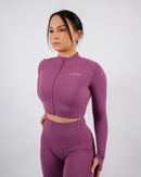 Inspire Crop Jacket | Raspberry Purple