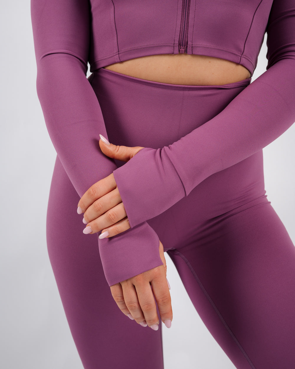 Inspire Crop Jacket | Raspberry Purple