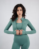 Inspire Crop Jacket | Winter Green