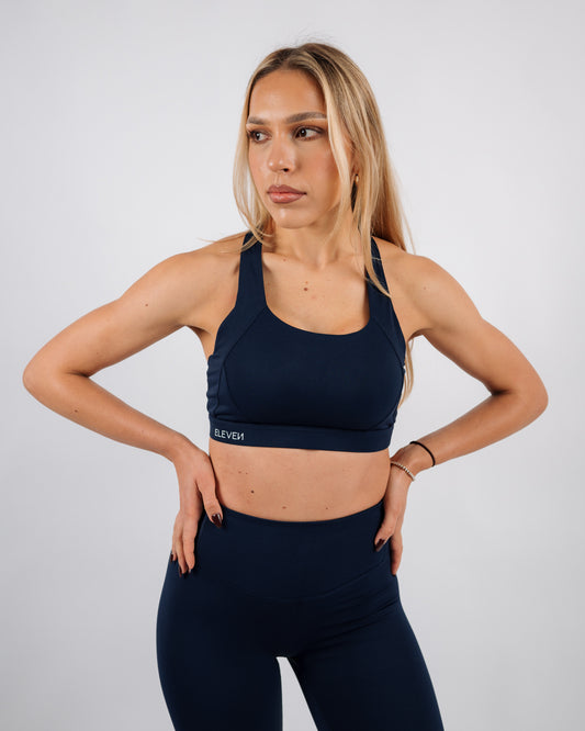 Inspire Square Bra | Navy Blue