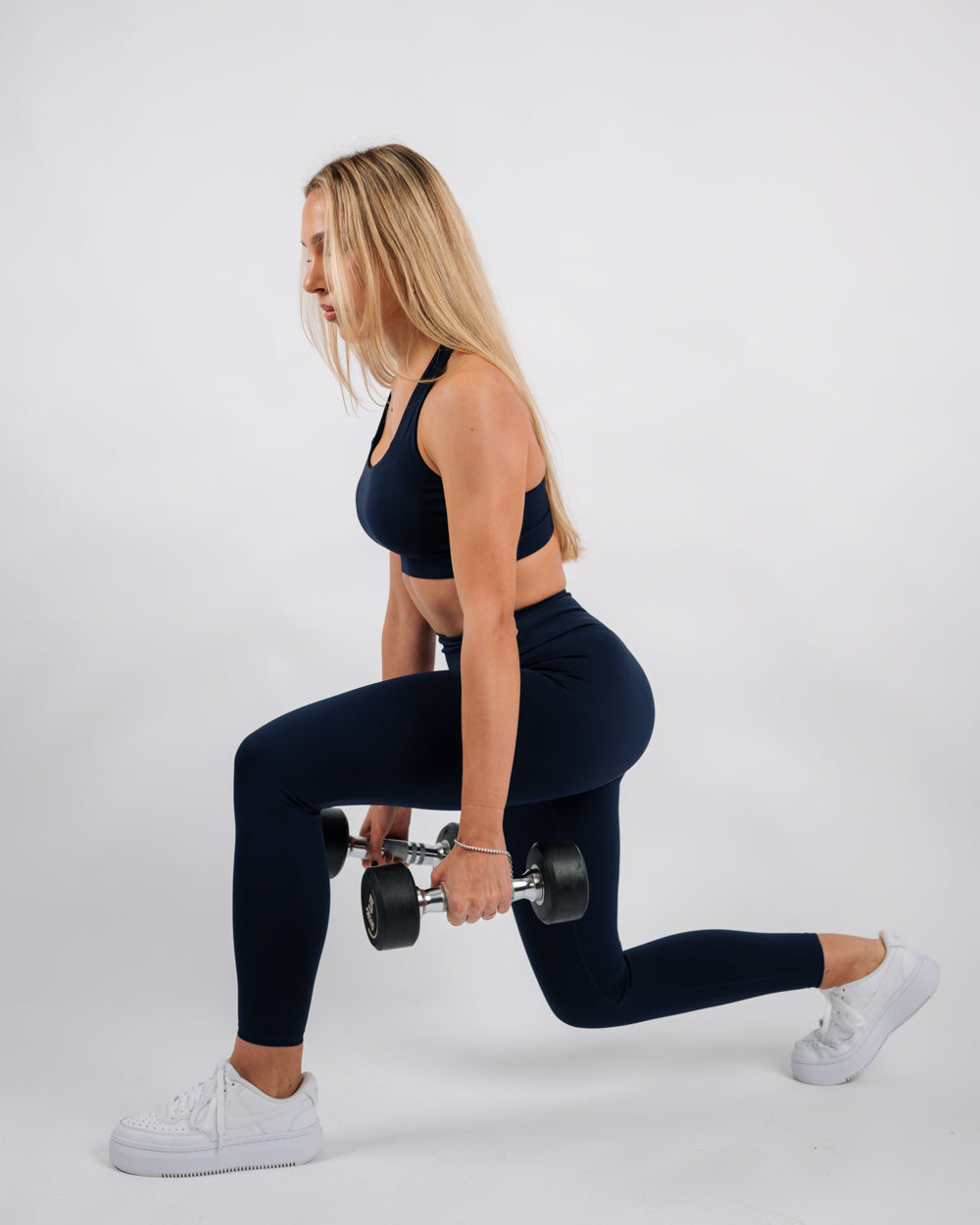 Inspire High Waisted Leggings | Navy Blue