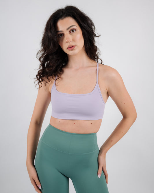 Inspire Criss Cross Bra | Lavender Purple