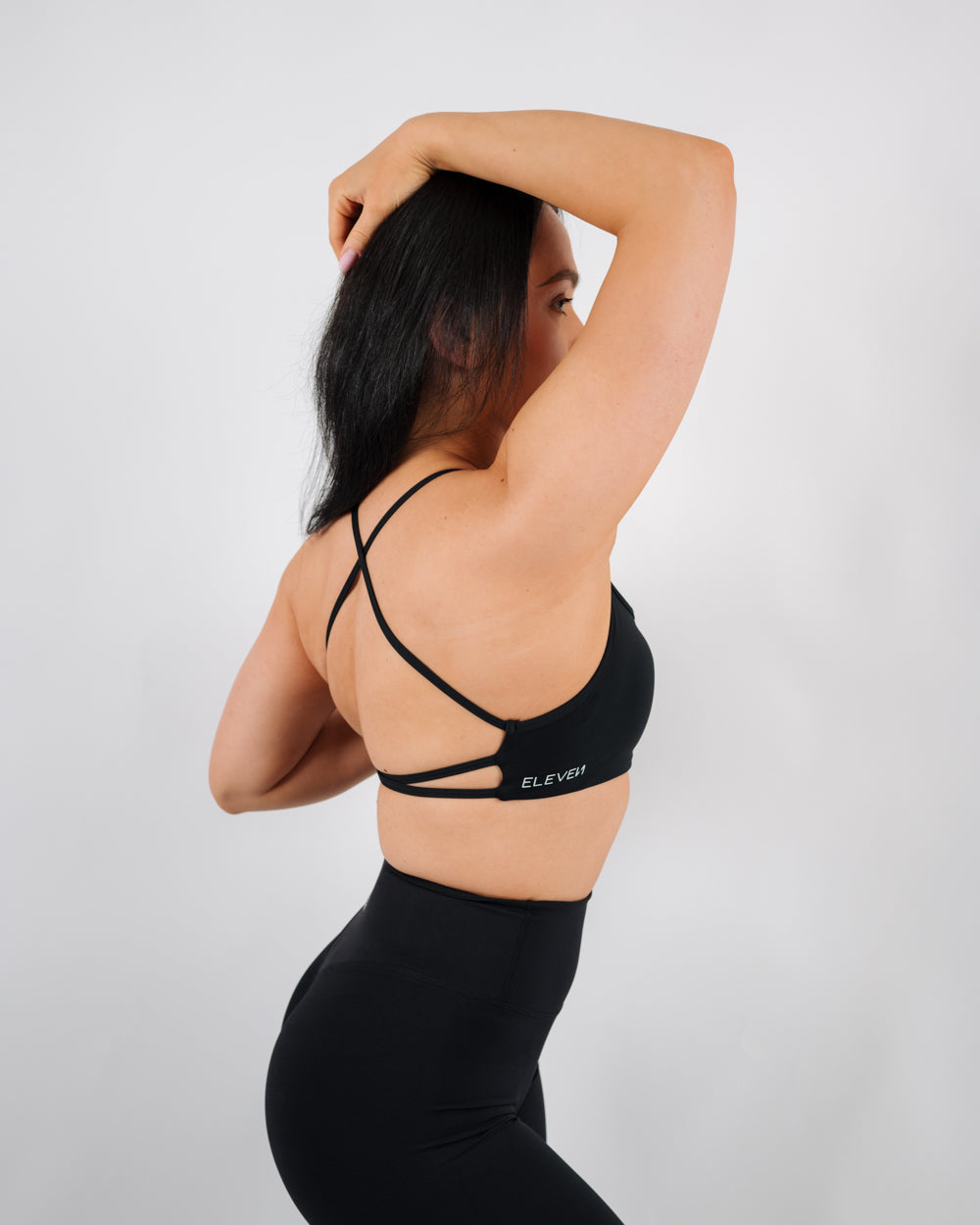 Inspire Criss Cross Bra | Black