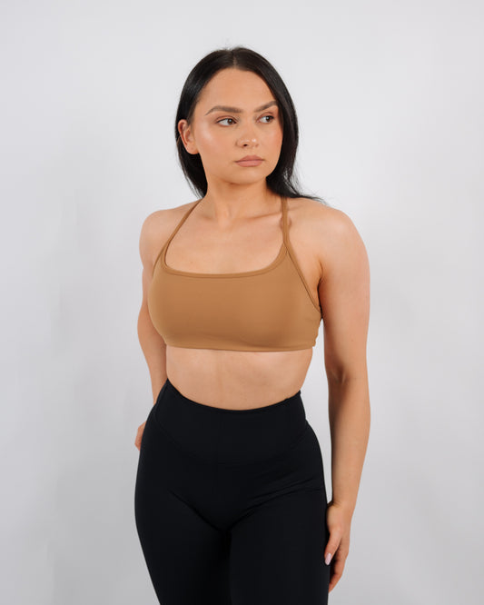 Inspire Criss Cross Bra | Bronzer