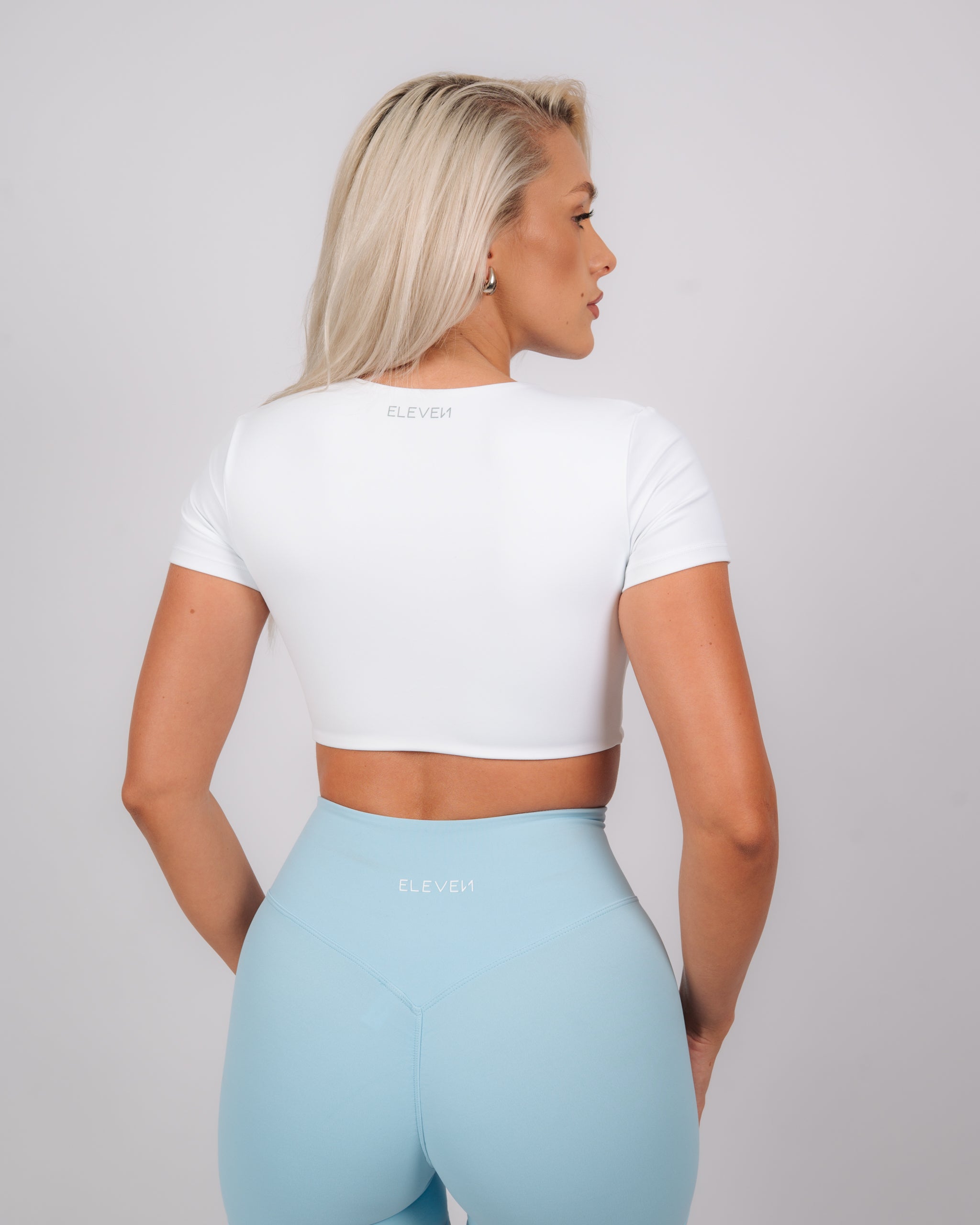 Inspire Twist Crop Top | White
