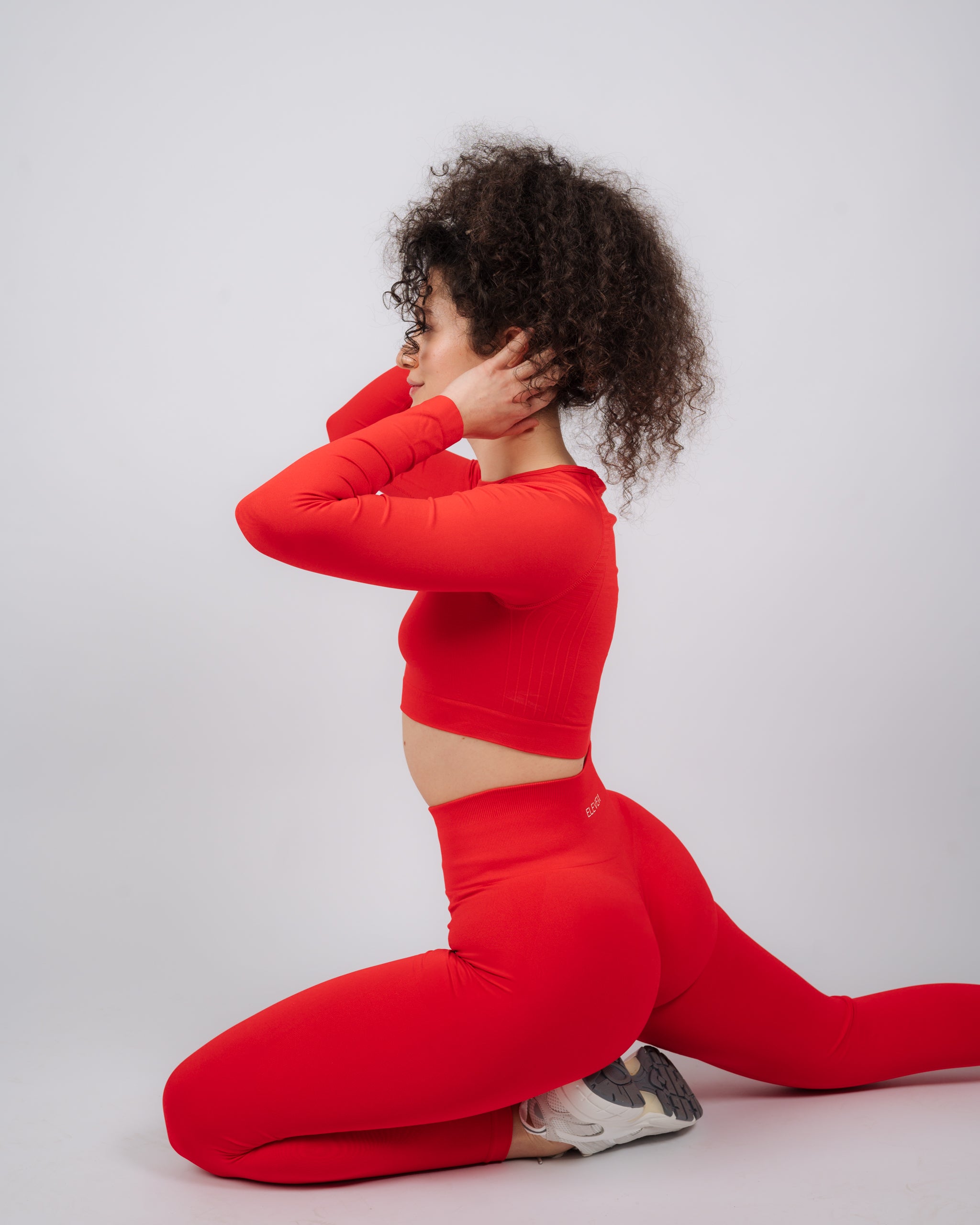 Define High Waisted Leggings | Chilli Red