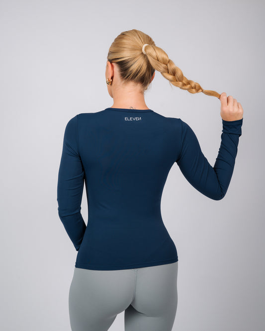 Inspire Long Sleeve Top | Navy Blue