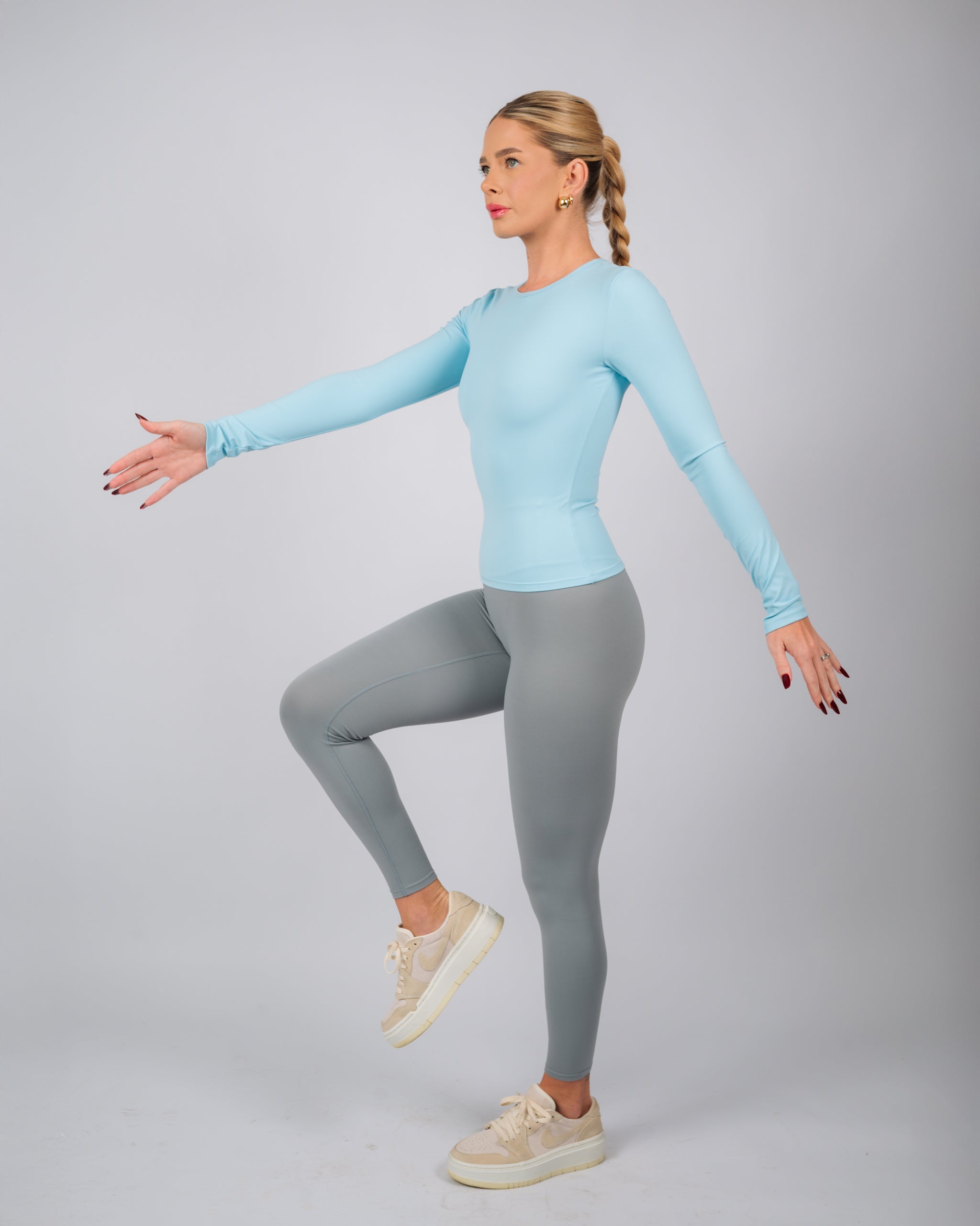 Inspire Long Sleeve Top | Baby Blue