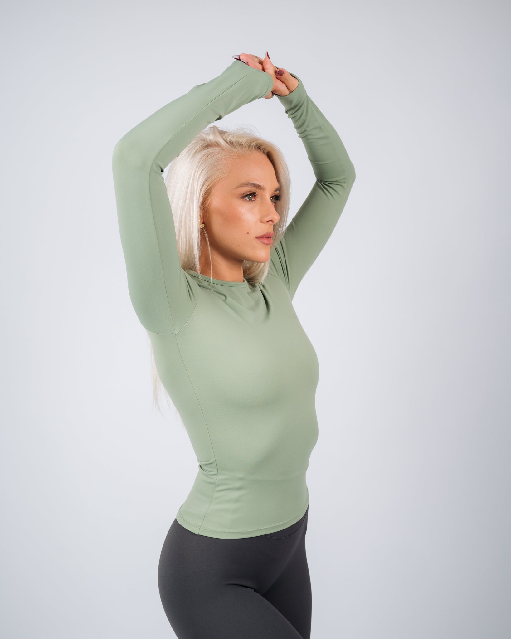 Inspire Long Sleeve Top | Mint Green
