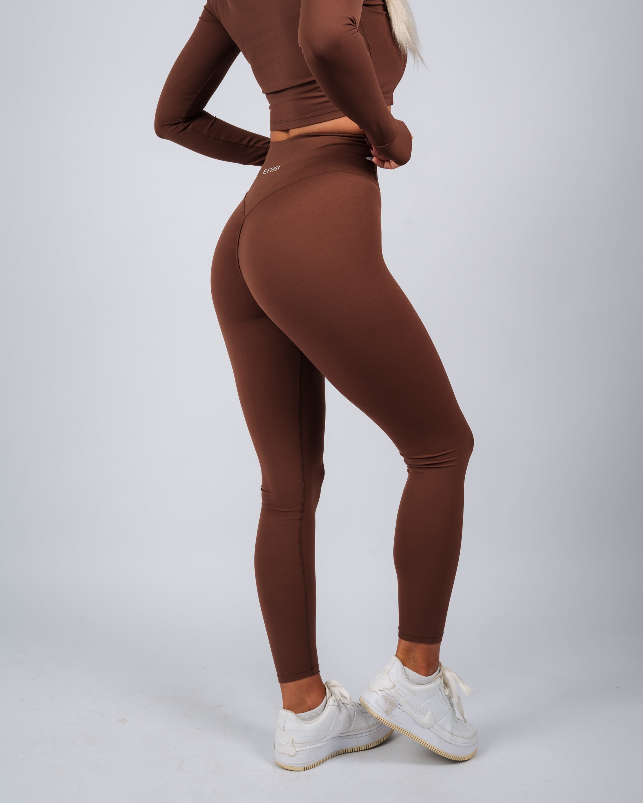 Inspire High Waisted Leggings | Coffee Brown