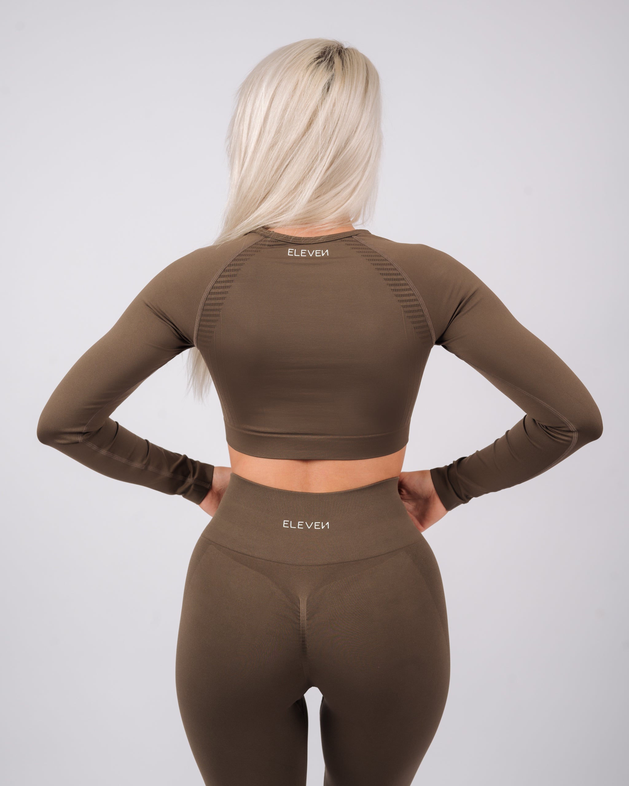 Define Long Sleeve Crop Top | Truffle