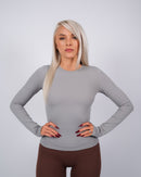 Inspire Long Sleeve Top | Ash Gray