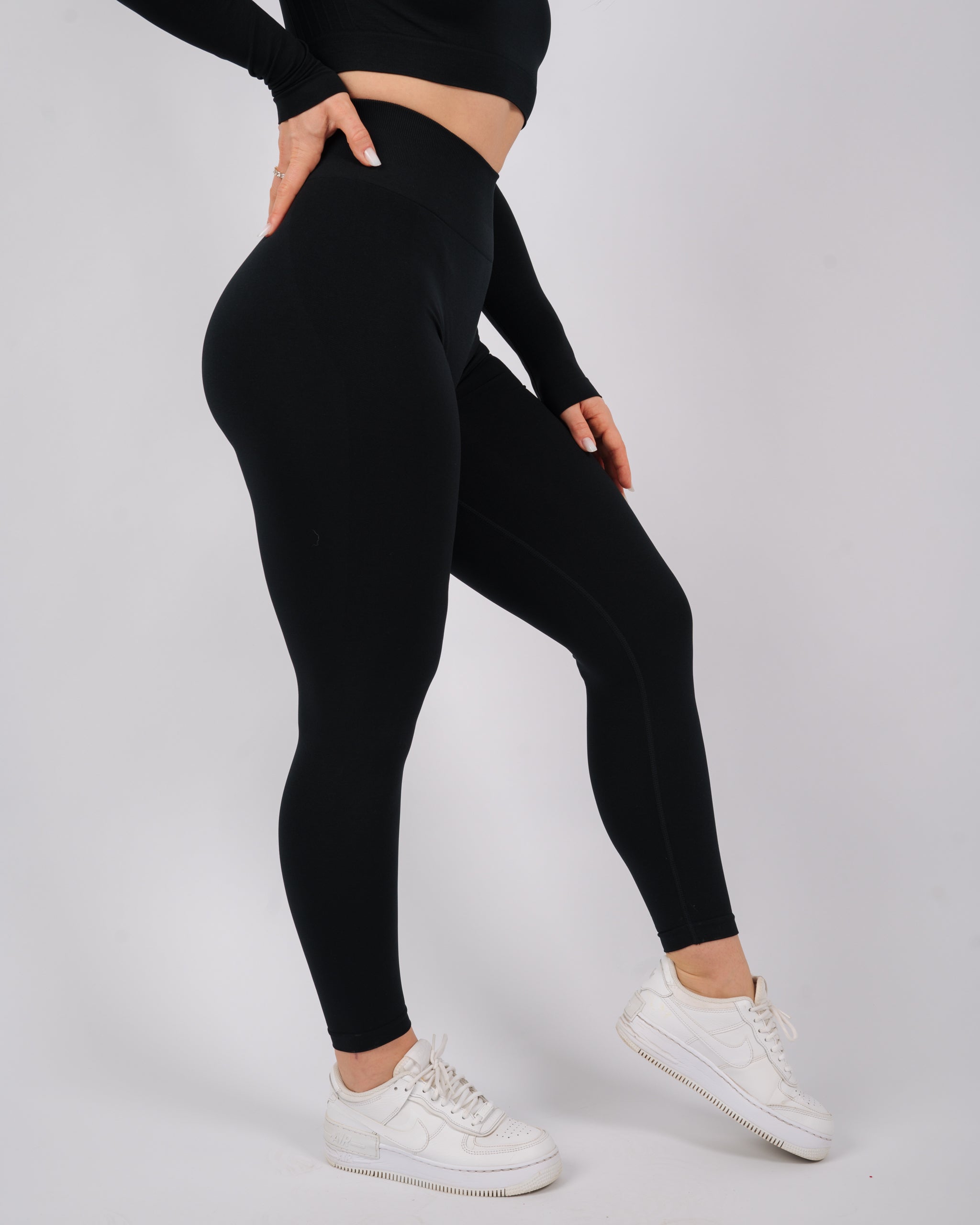 Define High Waisted Leggings | Black
