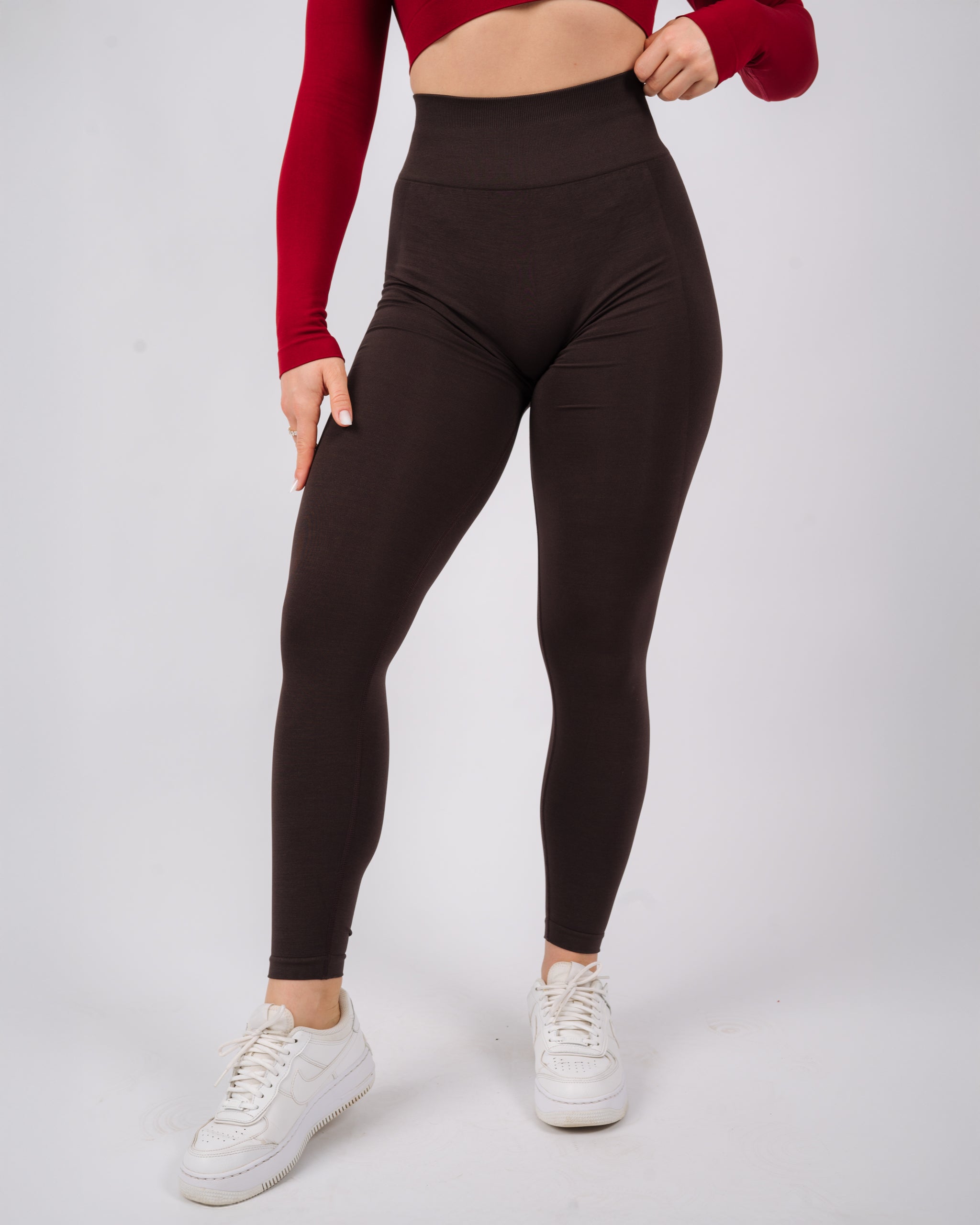 Define High Waisted Leggings | Espresso
