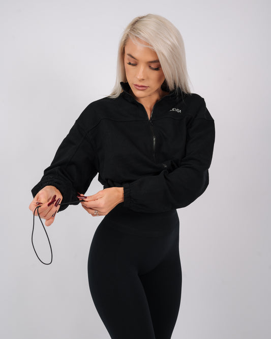 Define Crop Sweatshirt | Black