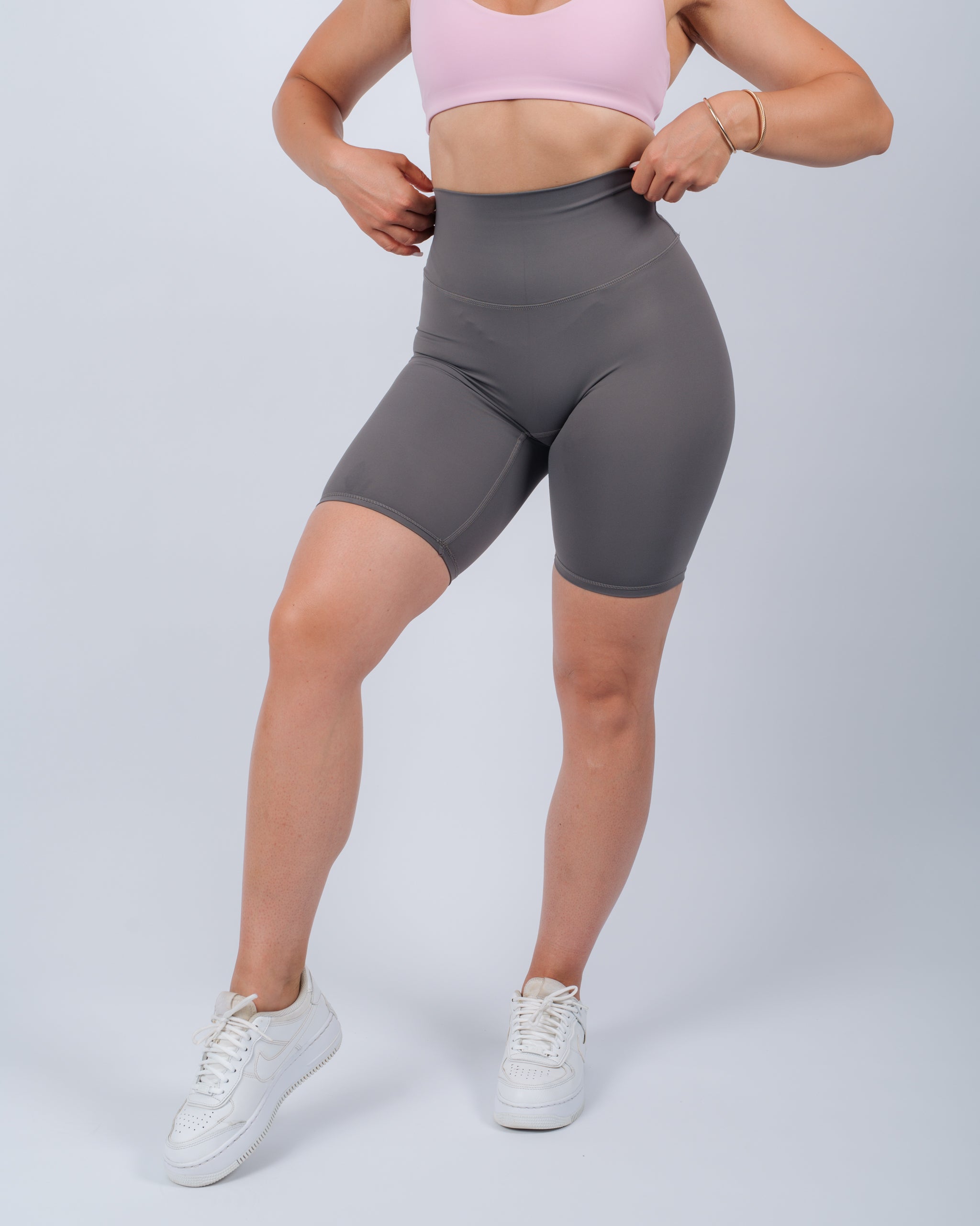 Inspire Biker Shorts | Ice Gray