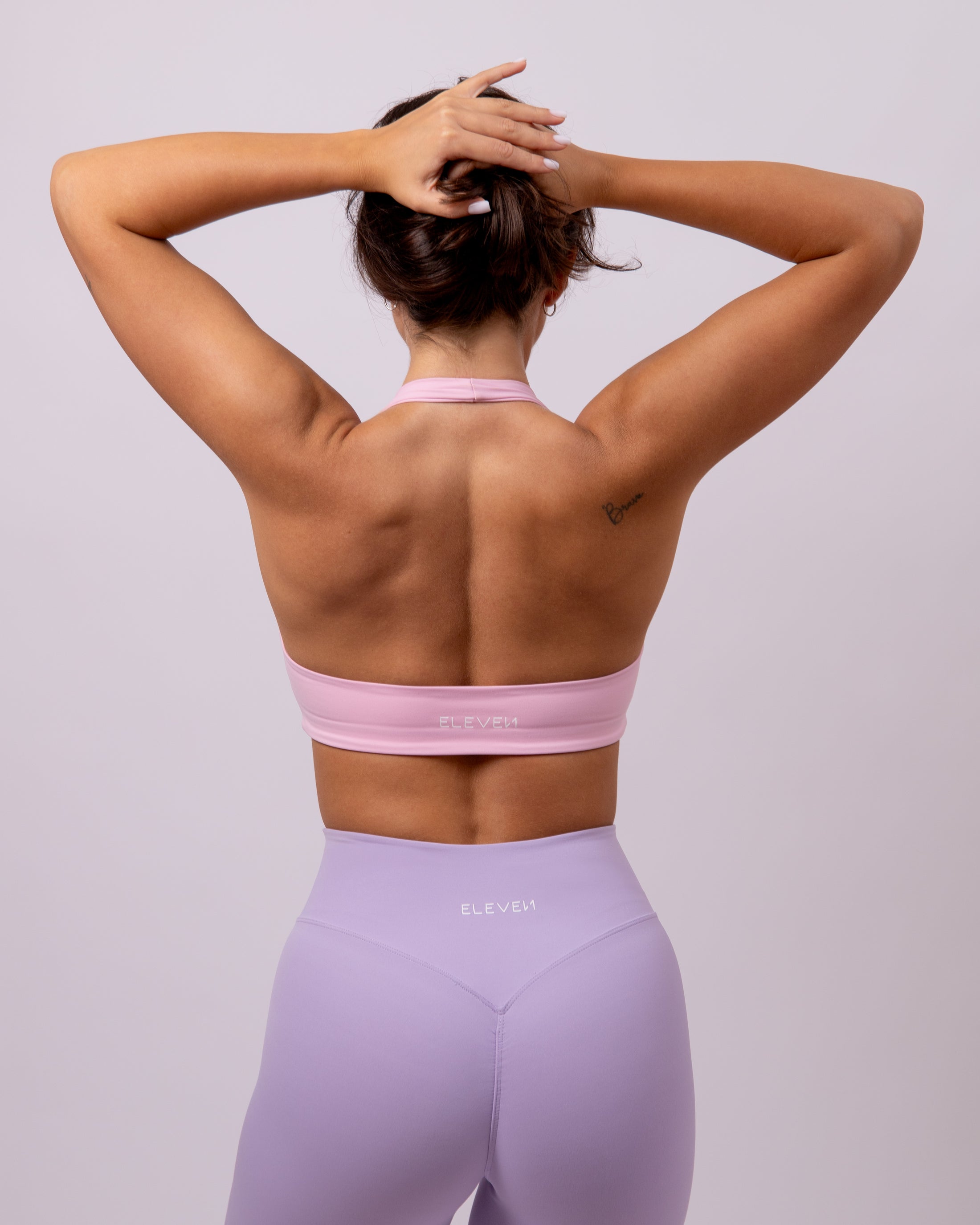Inspire Halter Bra | Baby Pink