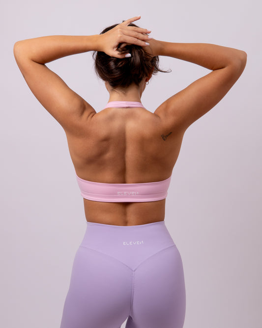 Inspire Halter Bra | Baby Pink