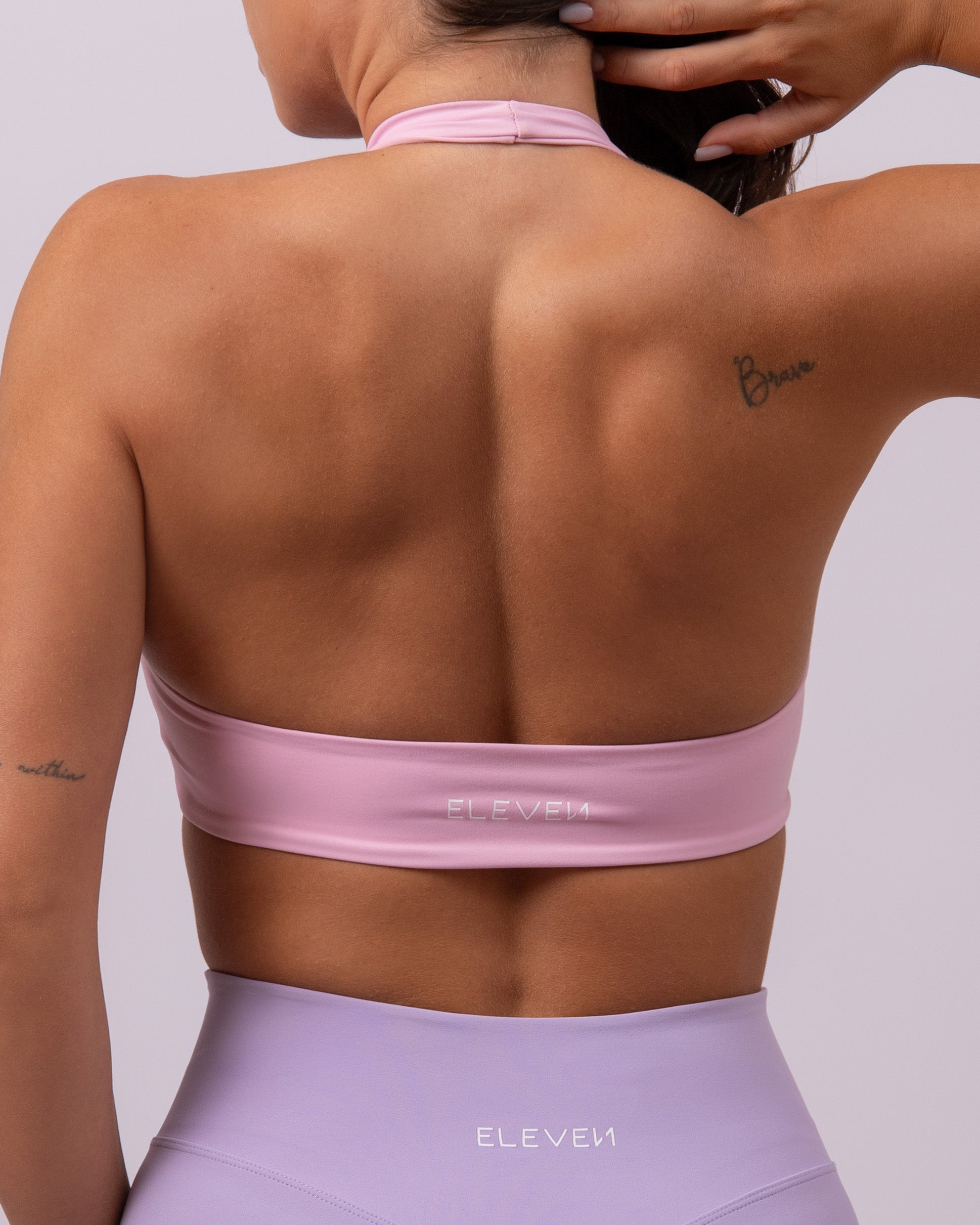 Inspire Halter Bra | Baby Pink