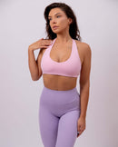 Inspire Halter Bra | Baby Pink